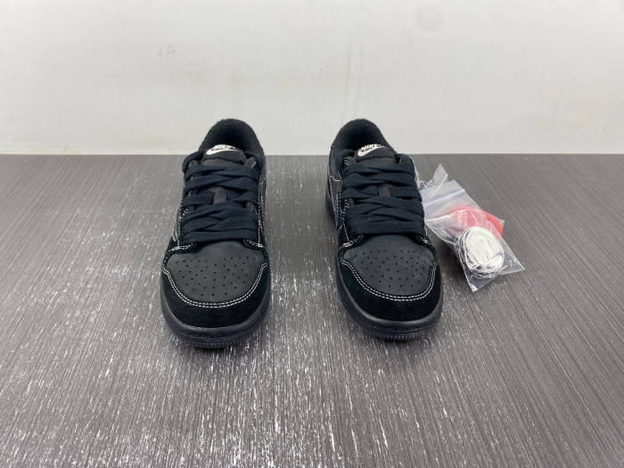 TRAVIS SCOTT X AIR JORDAN 1 LOW “Black Phantom” KIDS DO5442-001